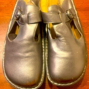 Alegria ALG-204 Metallic Gold Leather Clogs Women's Size eu 41 us 10 Shoes